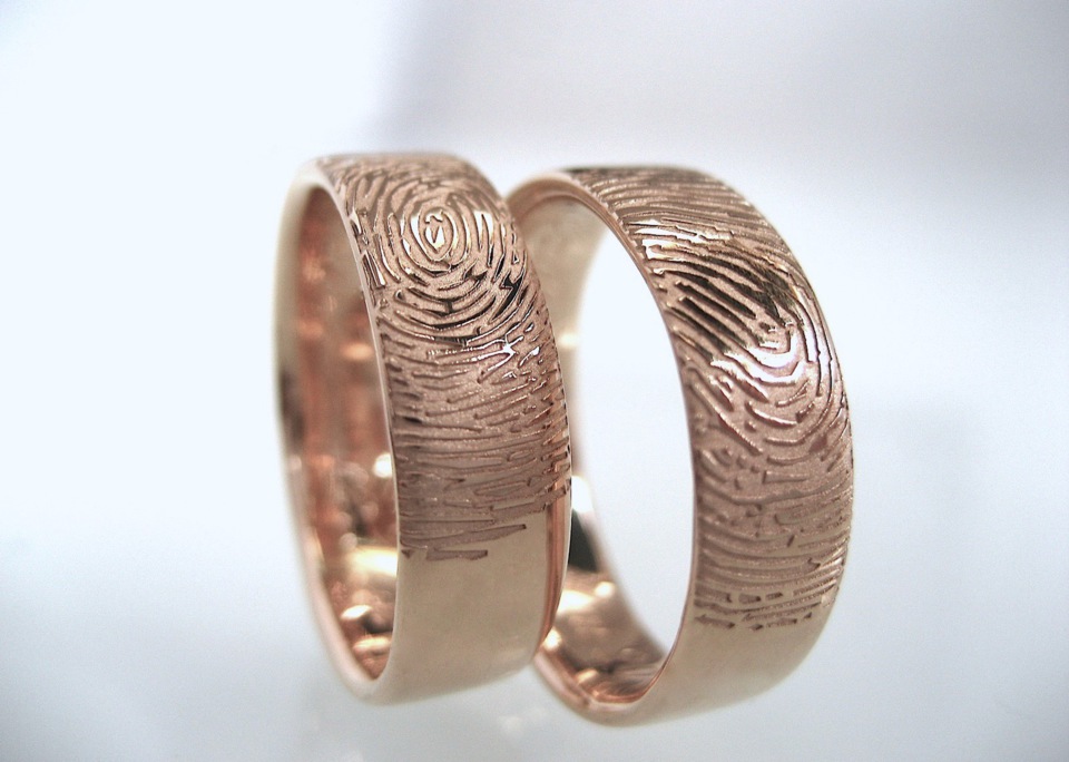 Eheringe Trauringe Fingerabdruck Fingerprint